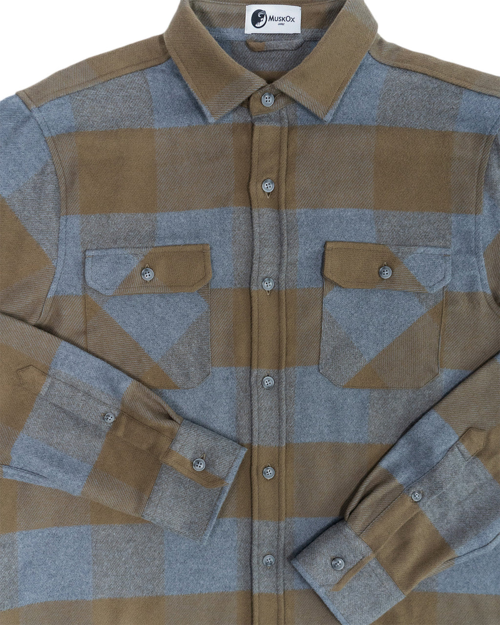 Field Grand Flannel, Caper Green
