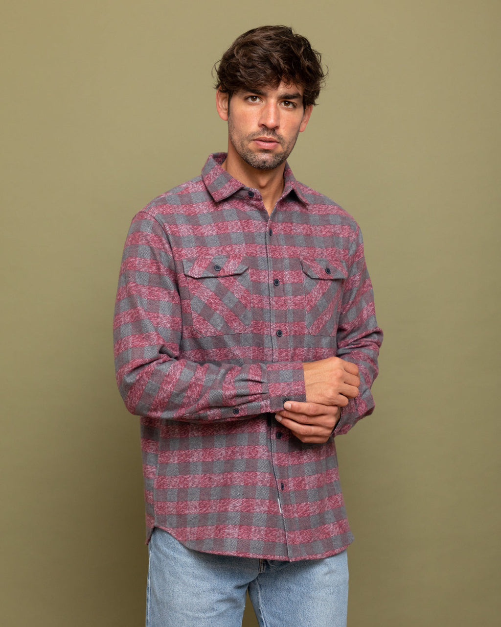 Grand Flannel, Burgundy