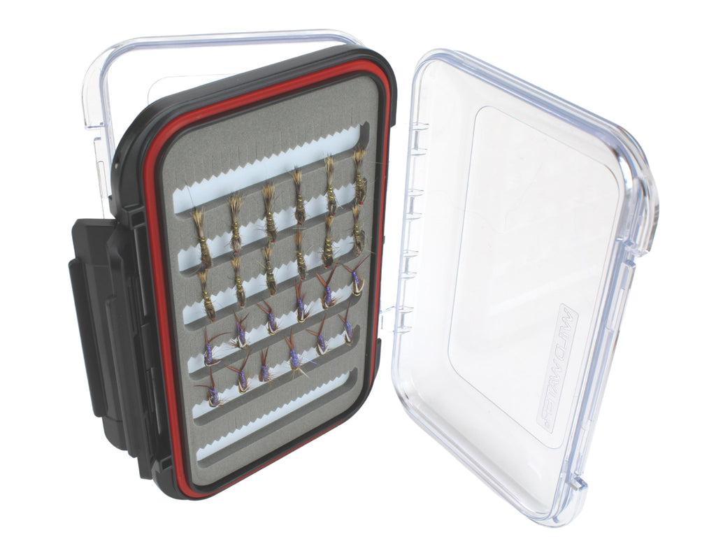 Nymph Fly Assortment, 48 Flies | 2 Sided Fly Box | Wild Water Fly Fishing