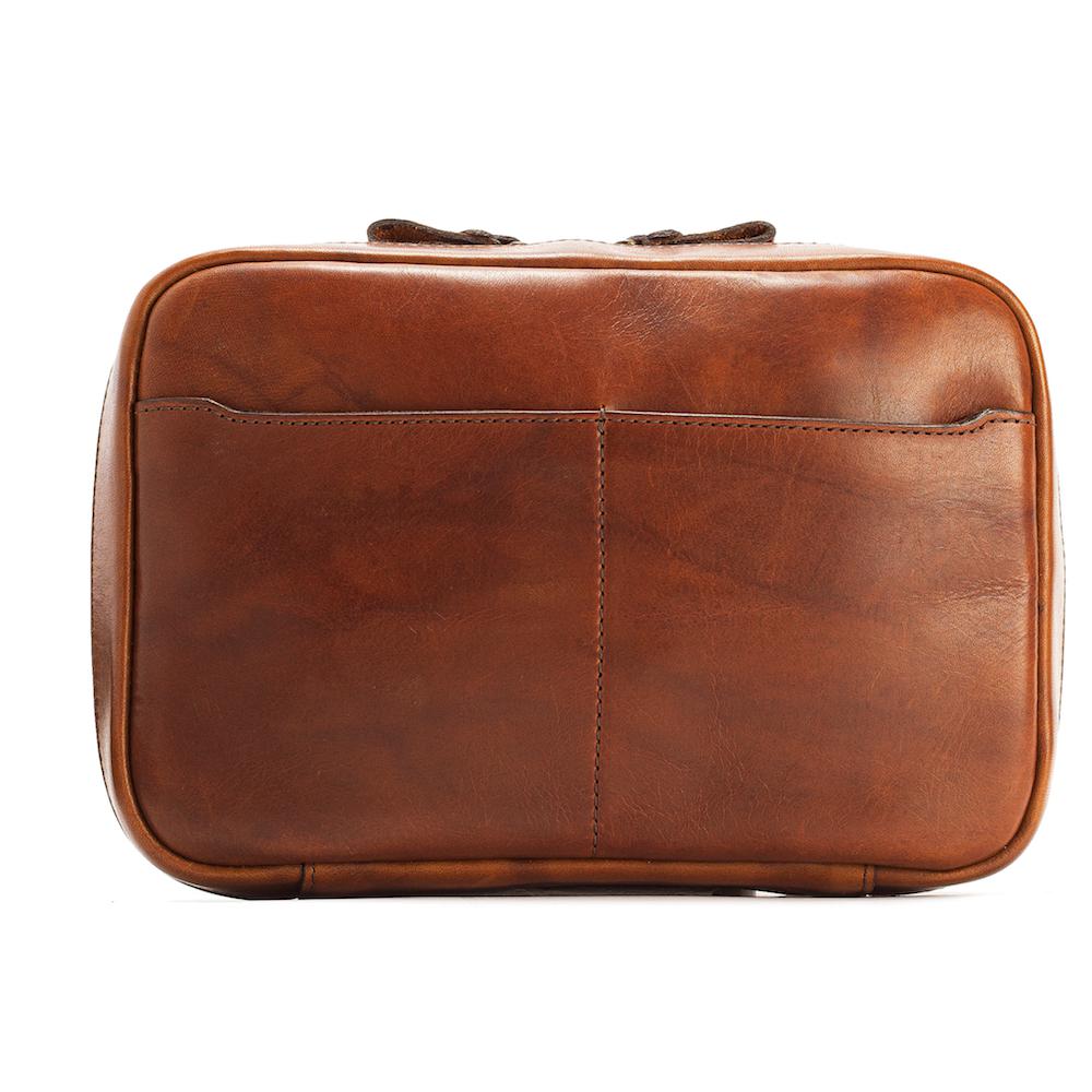 Heritage Leather "Doc" Electronics Organizer / Toiletry Kit