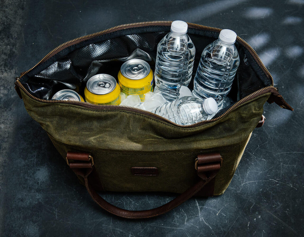White Wing Waxed Canvas Cooler